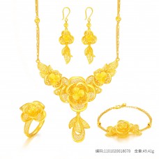 足金典雅花卉套裝